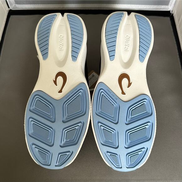 NWT! Olukai Women’s Black White Comfort Tennis Shoe Size US 7W EUR 37 (K139) - Picture 6 of 9